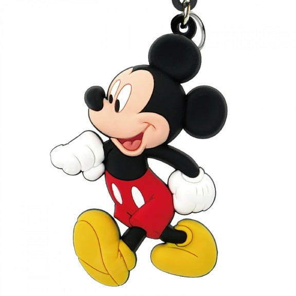 Disney Mickey Mouse Walking Soft Touch PVC Keychain