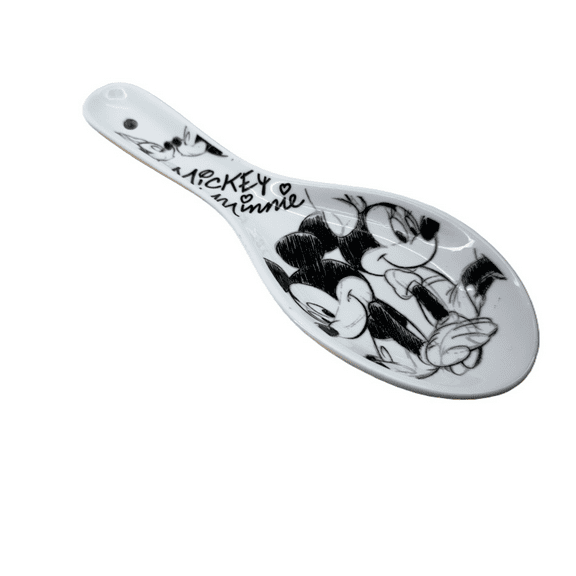 Disney Ceramic Mickey & Minnie Sketchy Flat Spoon Rest
