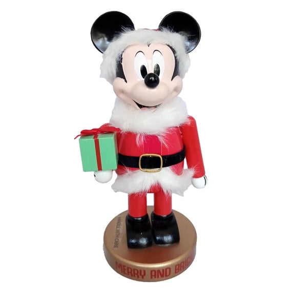 Mickey Mouse 9 inch Christmas Nutcracker Figurine Holiday Table Top Decoration