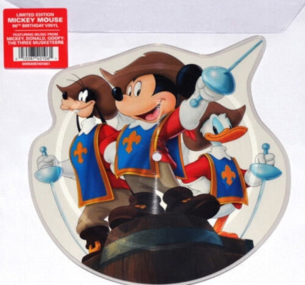 Mickey Mouse 90: The Three Musketeers - All For One \u0026 One For All - 10-Inch Picture Disc - Kids \u0026 Family - Vinyl