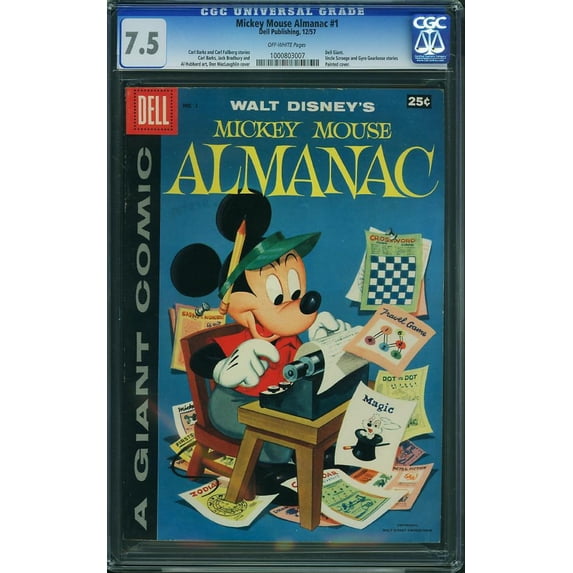 Mickey Mouse Almanac #1 - CGC 7.5 Comic Book