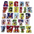 thumbnail image 1 of Mickey Mouse Alphabet Letters Set 3 Inches Tall Embroidered Iron on Patches, 1 of 1