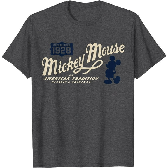 Mickey Mouse American Tradition Classic DTG Print Unisex T-Shirt