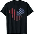 thumbnail image 1 of Mickey Mouse Americana Ears Shape DTG Print Unisex T-Shirt,Black Color,Size 2T, 1 of 5