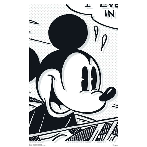 Mickey Mouse - Art Deco Wall Poster, 22.375" x 34"