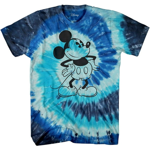 Mickey Mouse Attitude Tie Dye Classic Vintage Disneyland World Mens Adult Graphic Tee T-Shirt Apparel