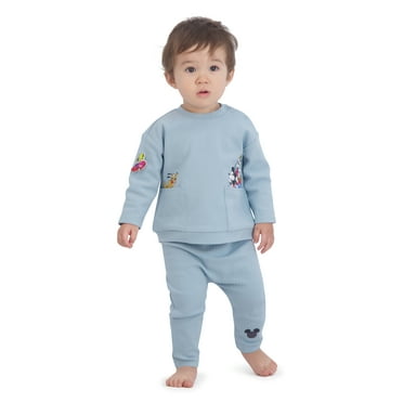 Mickey Mouse Baby Boy 2 Piece Pant Set, Sizes 0/3 Months-24 Months