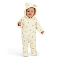 thumbnail image 1 of Character Baby Hooded Ribbed Pram Suit, Sizes 0-9 Months, 1 of 7