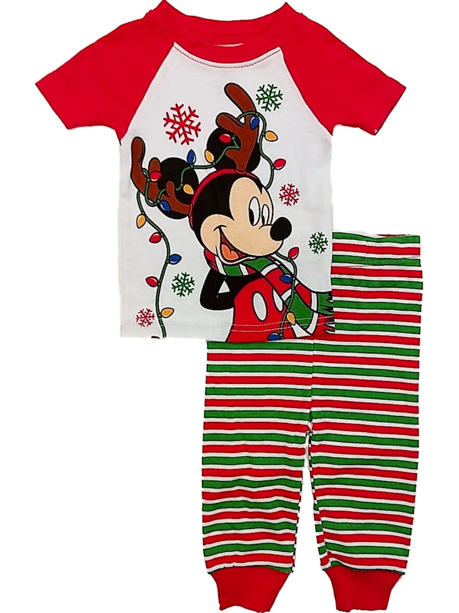Mickey Mouse Baby Boy Long Sleeve 2 Piece Pajama Set