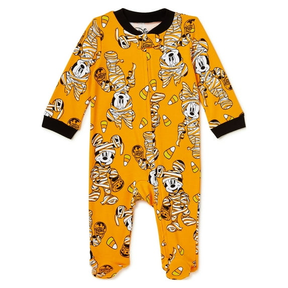 Mickey Mouse Baby Boy and Girl Halloween Sleep N Play, Sizes 0M-3M