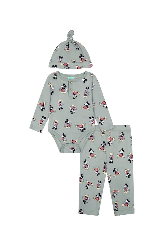 Baby Boys 3 Piece Rib Pant Set, Sizes 0-24M