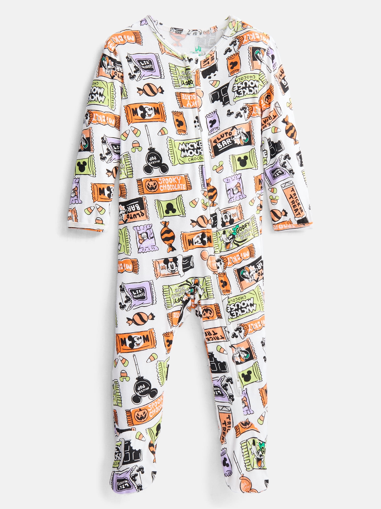 Mickey Mouse Baby Boys Halloween Sleep Footed One-Piece, Sizes 0M-6/9M