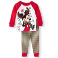 thumbnail image 1 of Mickey Mouse Baby Boys’ Long Sleeve Top Christmas Pajamas, 2-Piece Set, 1 of 2