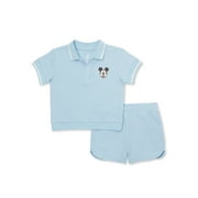 Mickey Mouse Baby Polo Shirt and Shorts Set, 2-Piece, Sizes 0M-18M