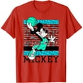 thumbnail image 1 of Mickey Mouse Basketball DTG Print Unisex T-Shirt,Red Color,Size 3XL, 1 of 5