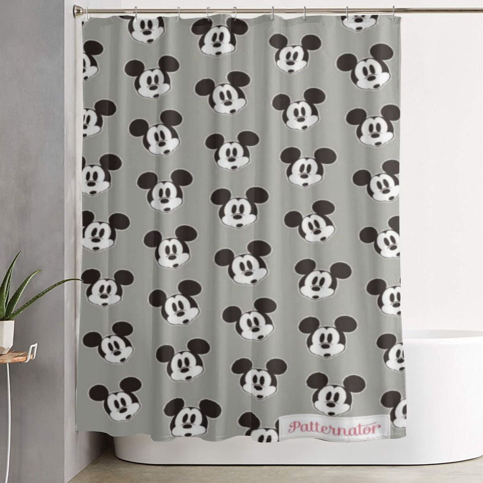 Mickey Mouse Bathroom Shower Curtain Liner Polyester Shower Curtain