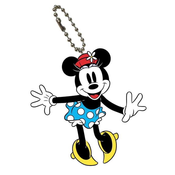 Mickey Mouse Bendable Keychain Minnie Retro