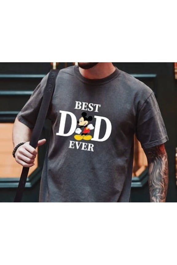 Mickey Mouse, Best Dad Ever Shirt, Disney Dad, Father'S Day, Best Dad Ever, Disney Dad, Mickey Dad Shirt, Sport Grey Tshirt