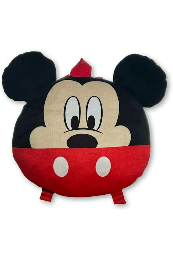Mickey Mouse Big Face Plush Backpack