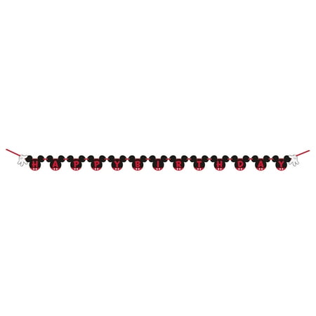 Mickey Mouse Birthday Banner, 7.5ft