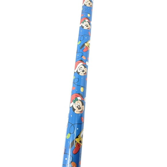 Mickey Mouse Blue Wrapping Paper, Tear Resistant Premium Gift Cover Kids Boys Girls Christmas Baby Shower Birthday Holiday Home Party Gift Wrapper 25sq.ft (1 Roll) Bonus Exclusive Canzonnet Pennet