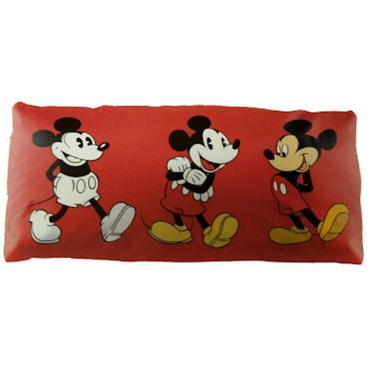 Disney Mickey Mouse Red Peekaboo 20x54 inch Body Pillow Cover, 100