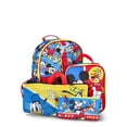 Mickey Mouse Boys 14" Preschool Light Up Backpack 4-Piece Set, Multi ...
