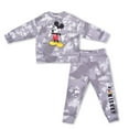 thumbnail image 1 of Mickey Mouse Boys 2 Piece Tie Dye Crewneck and Jogger Set, Toddler, 1 of 5