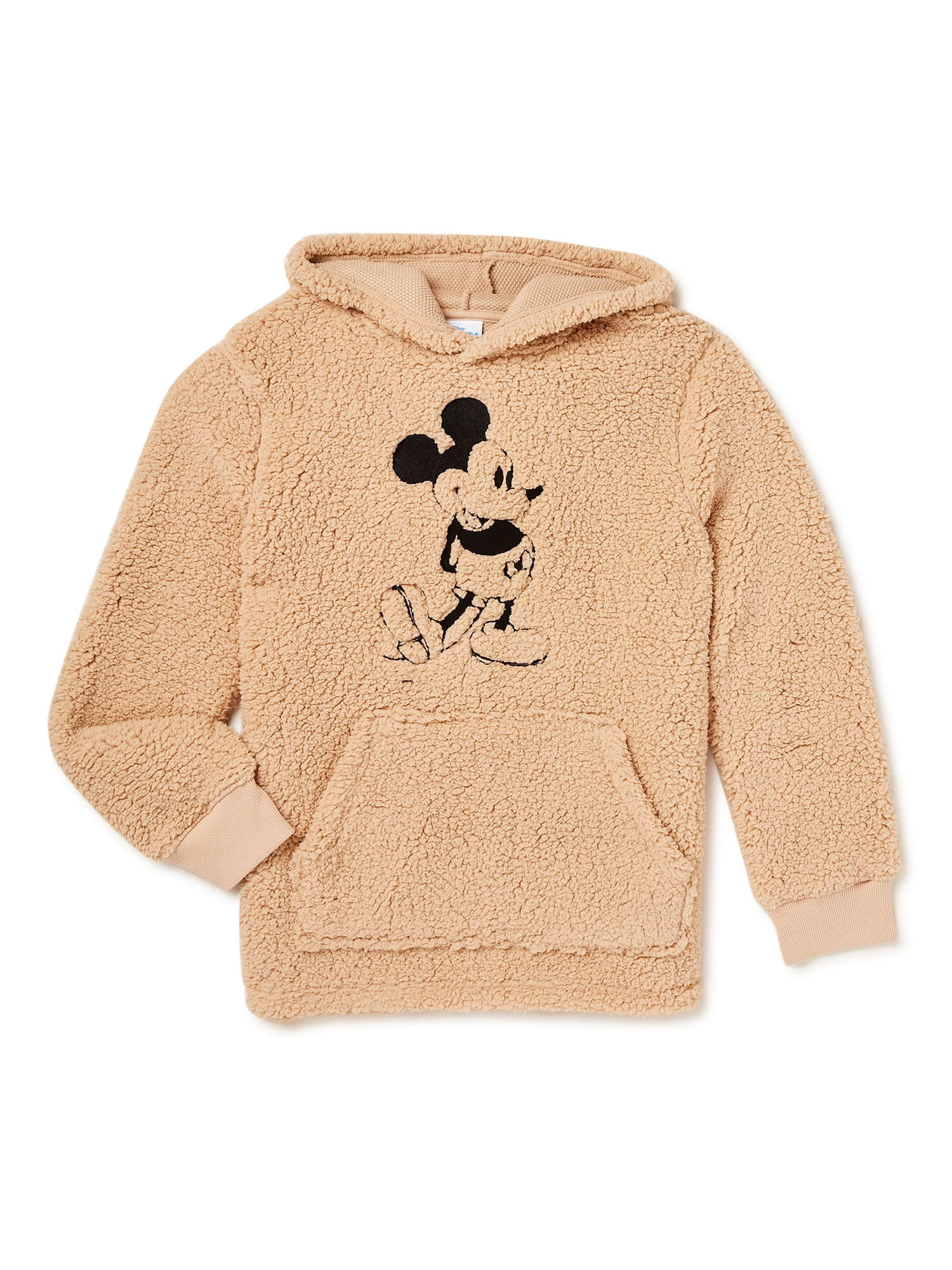 Mickey Mouse Boys Graphic Sherpa Hoodie Sweatshirt, Size 4-18 - Walmart.com