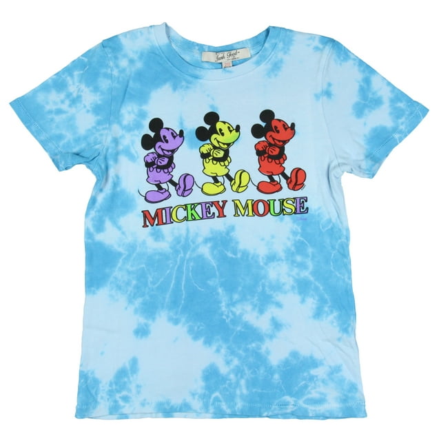 Mickey Mouse Boys' Multi-Color Folded Arms Tie-Dye Youth Graphic T ...