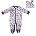 thumbnail image 1 of Mickey Mouse Boys Single Footie with Hat, Newborn, 1 of 4