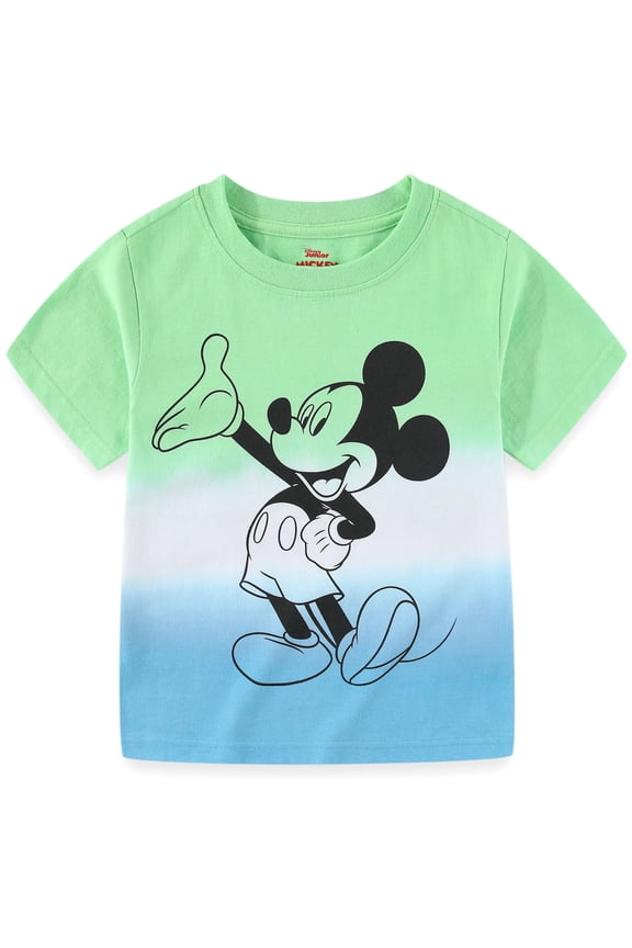 Mickey Mouse Shirts Tie Dye Short Sleeve Tee for Toddler and Big Kids (Boys), Sizes 2T-7