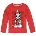 thumbnail image 1 of Mickey Mouse Boys Tee Long Sleeve Christmas Top sizes 2T-16., 1 of 1