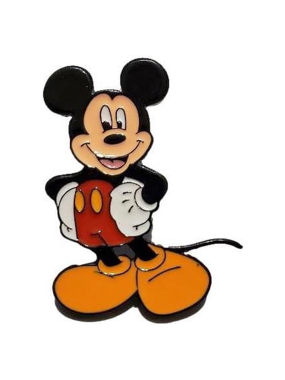 Mickey Mouse Cartoon Character 1.25 Inches Tall Enamel Metal Pin
