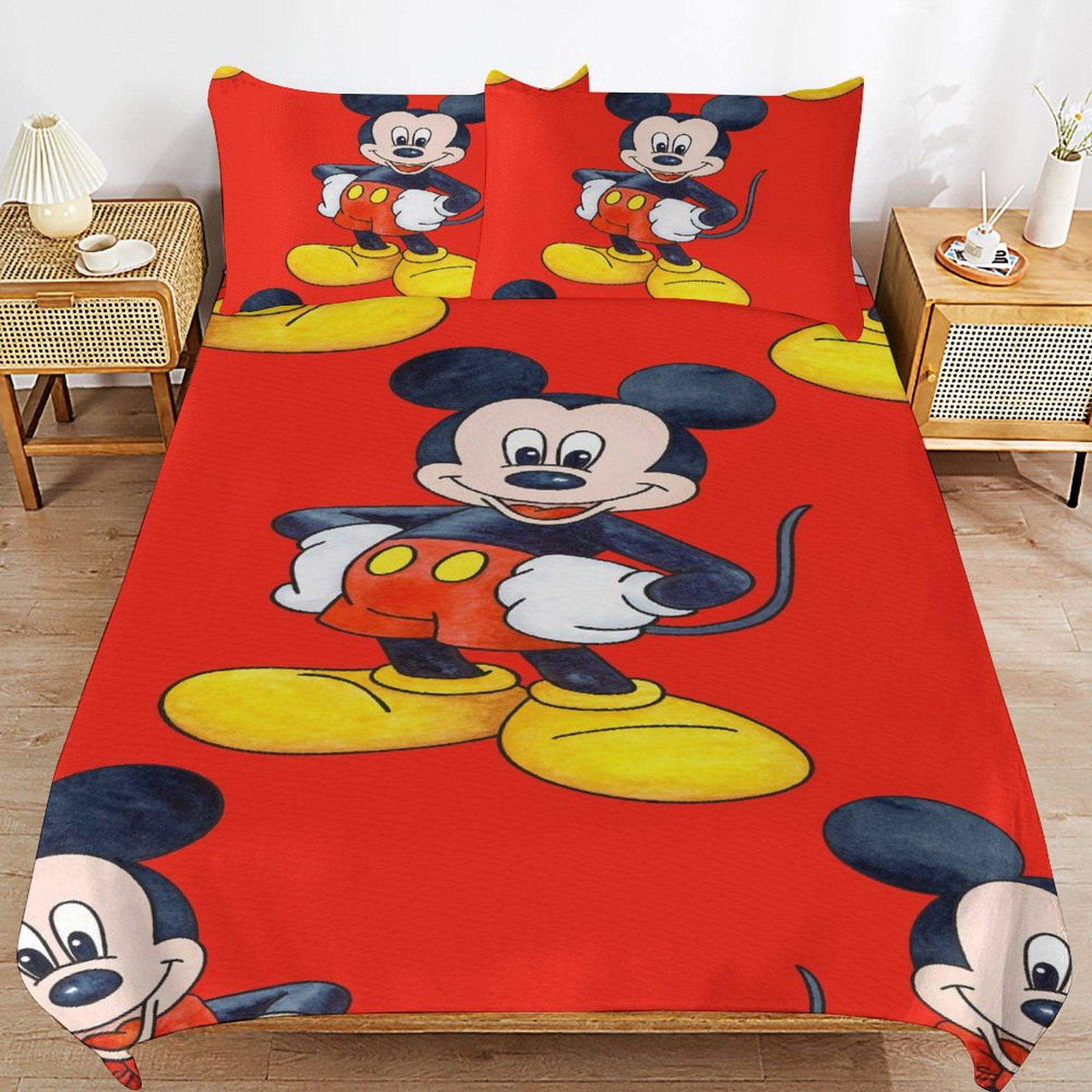 Mickey Mouse Cartoon Duvet Cover Sets Twin King Size for Kids Boys ...