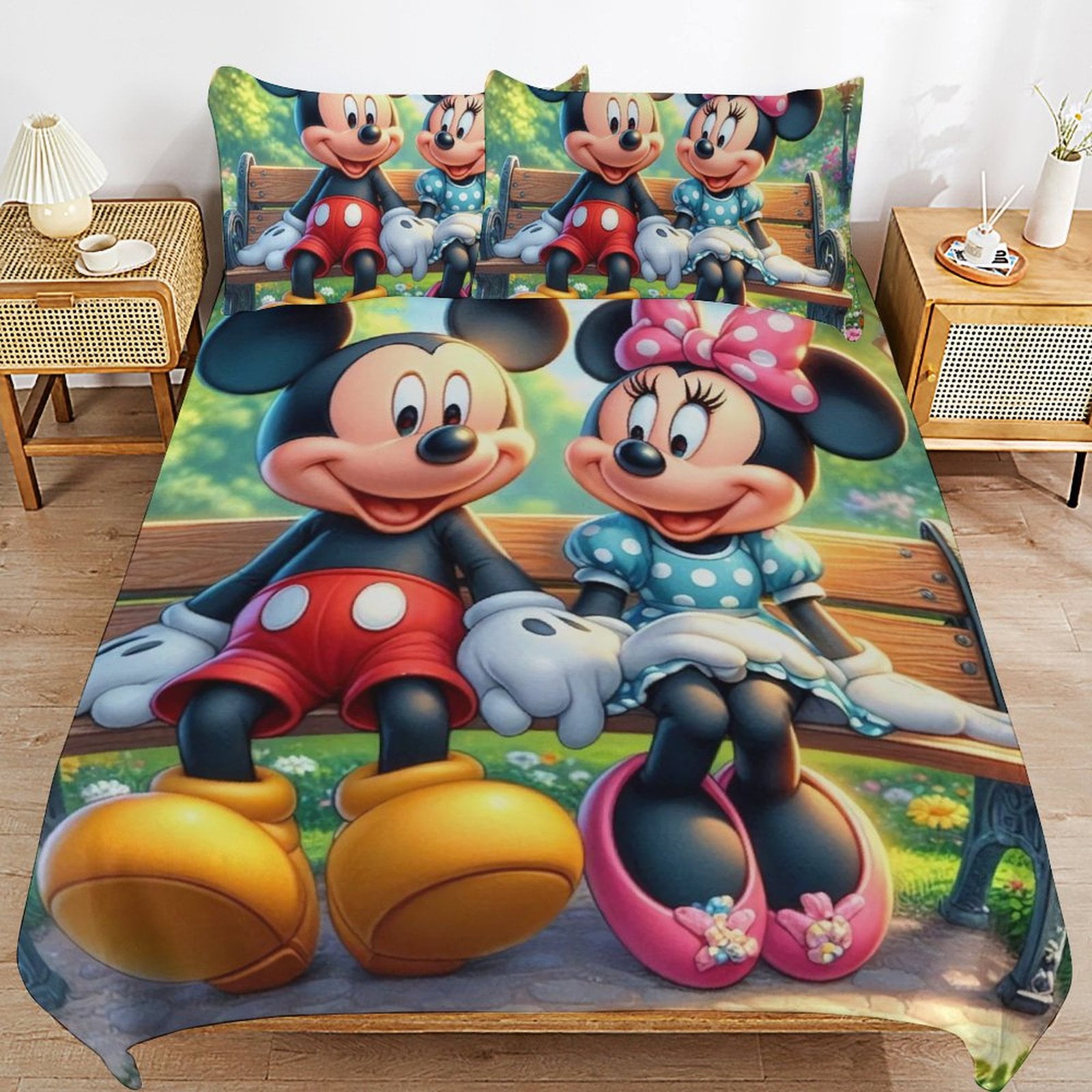 Mickey Mouse Cartoon Duvet Cover Sets Twin King Size for Kids Boys ...