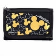 thumbnail image 1 of Mickey Mouse Character Black Gold Trifold Wallet, 1 of 2