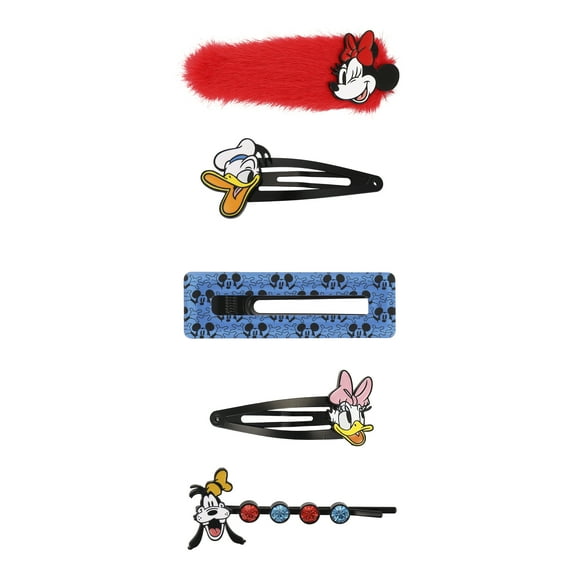 Mickey Mouse Characters 5 piece Hair Clip Set