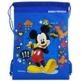 thumbnail image 1 of Mickey Mouse Cheese Cheese Character Licensed Blue Drawstring Bag, 1 of 1