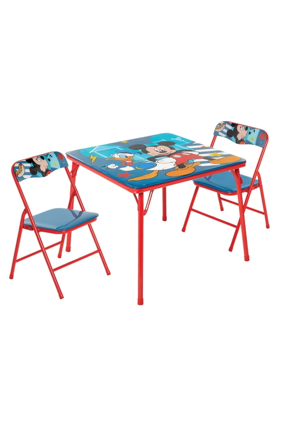 Kids 3-Piece Activity Table and Chair Set, Red