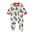thumbnail image 1 of Mickey Mouse Christmas Holiday Baby Boy and Girl Unisex Blanket Sleeper, Sizes NB-9M, 1 of 3