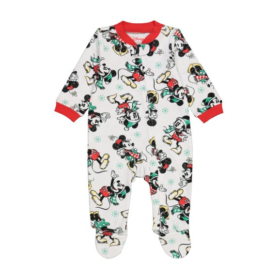 Mickey Mouse Christmas Holiday Baby Boy and Girl Unisex Blanket Sleeper, Sizes NB-9M