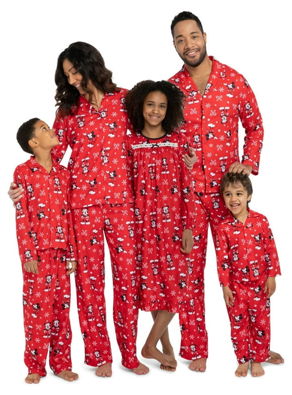 Mickey Mouse Christmas Holiday Family Sleepwear Unisex Baby Pajamas 21MK455YCL