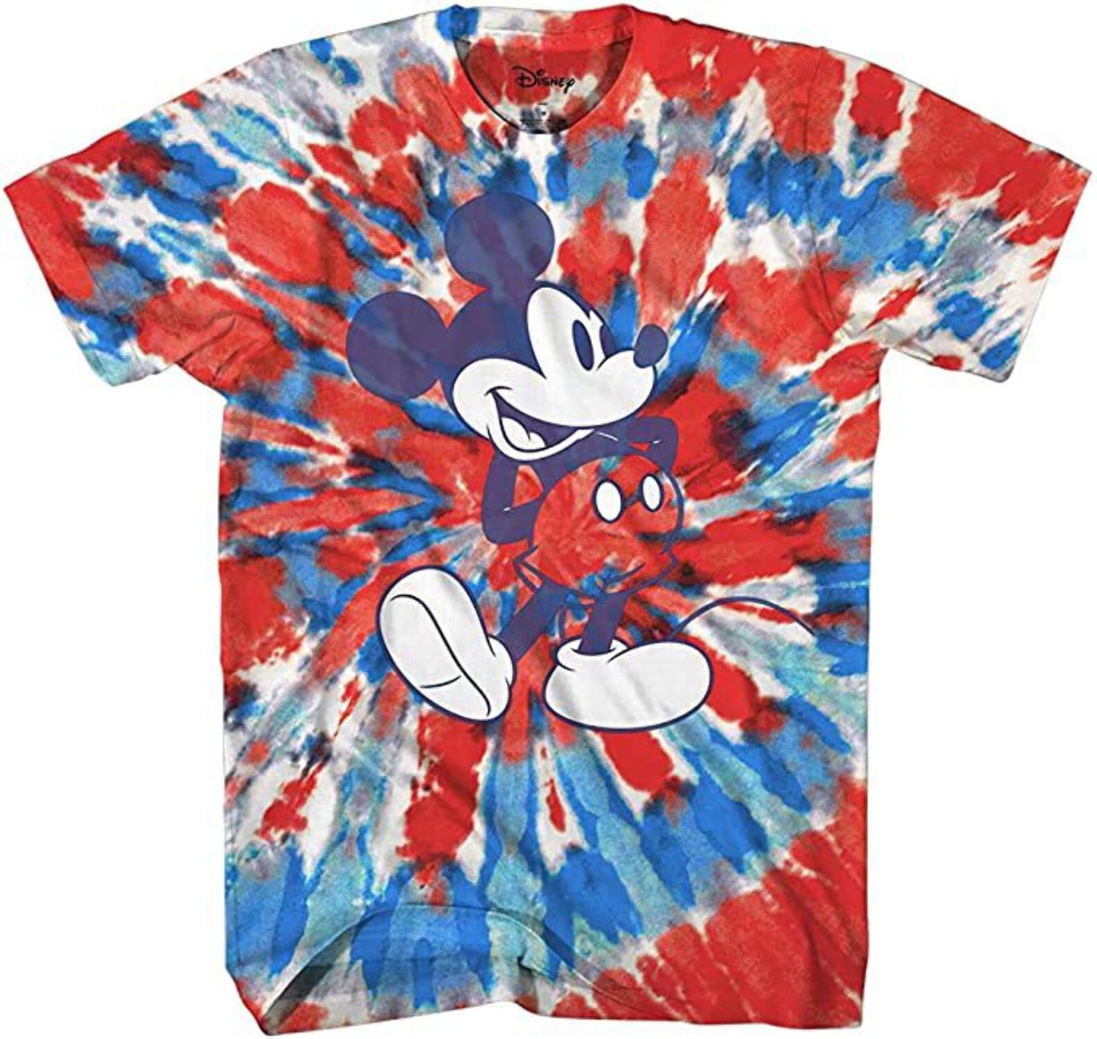 Mickey Mouse Classic Shmile Tie Dye Vintage Disneyland World Mens