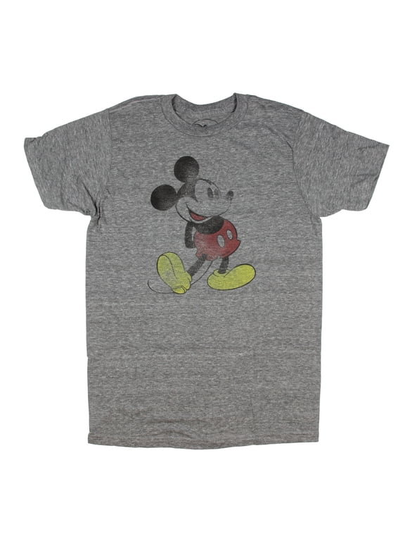 Mickey Mouse Classic Vintage Style Mighty Fine Adult T-Shirt Tee