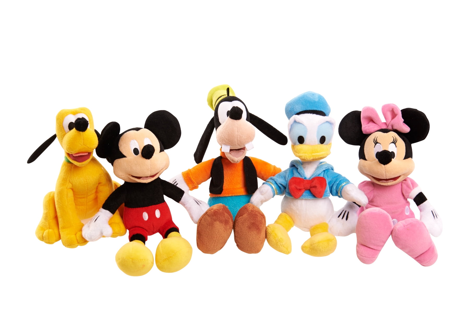 Mickey Mouse Clubhouse Bean Plush, 5 Piece Set, Kids Toys for Ages 2 Up