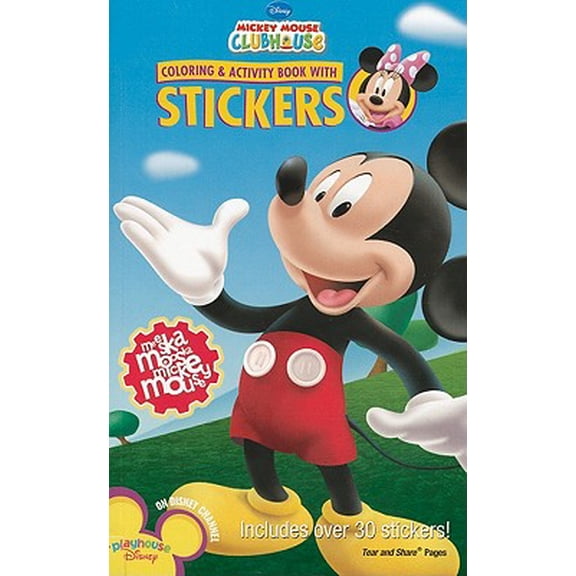 Pre-Owned Mickey Mouse Clubhouse Meeska Mooska Mickey Mouse Coloring and Activity Book with Stickers, 9781403752833, 1403752834, Paperback,