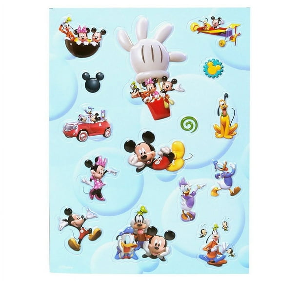 Mickey Mouse Clubhouse Raised Stickers | Sheet Of 15