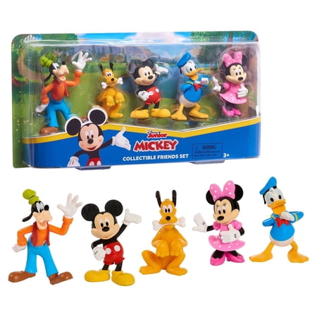 Mickey Mouse Collectible Figure Set, 5 Pack, Figures, Ages 3 Up, by Just Play