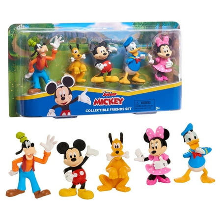 Mickey Mouse Collectible Figure Set, 5 Pack, Officially Licensed Kids Toys for Ages 3 Up, Gifts and Presents